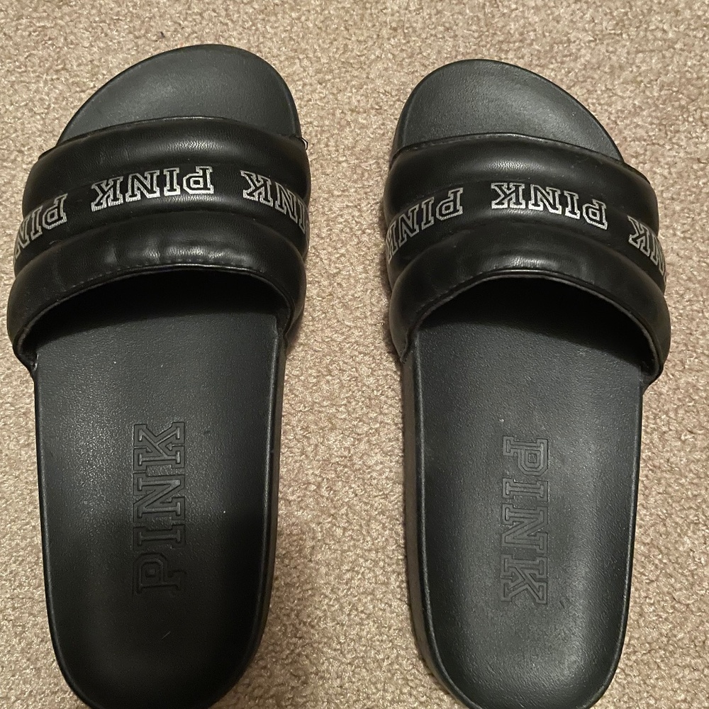 Womens Victoria’s Secret Pink Slides Sise S